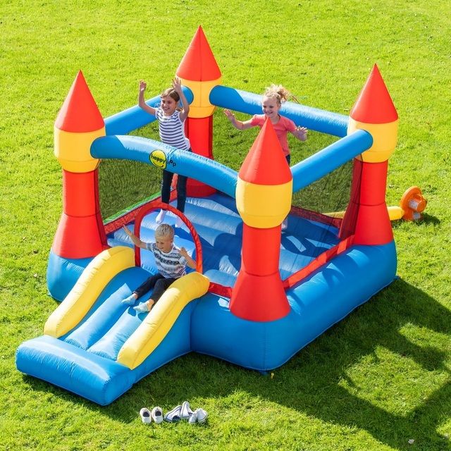 Happy Hop Airflow Inflatable Red Blue Jumping Castle