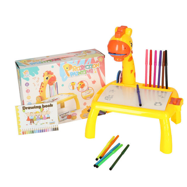 Projector table with drawing kit yellow (KX4915_1)