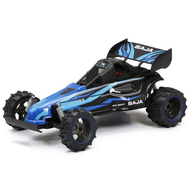 Radijo bangomis valdomas mašina New Bright 1:14 RC Chargers Full-Function Baja Buggy blue