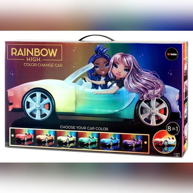 RAINBOW HIGH Spalvą keičiantis automobilis