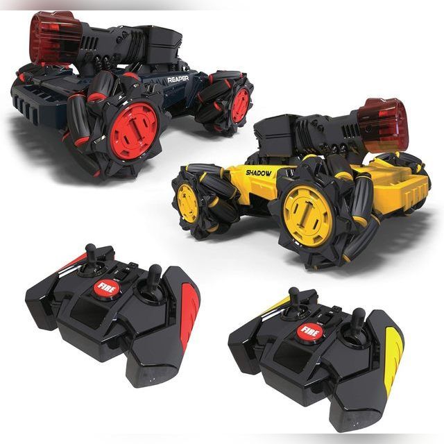 RC „Laser Battle Hunters“ nuotolinio valdymo lazerinės kovinės mašinos, 2 vnt. rinkinys
