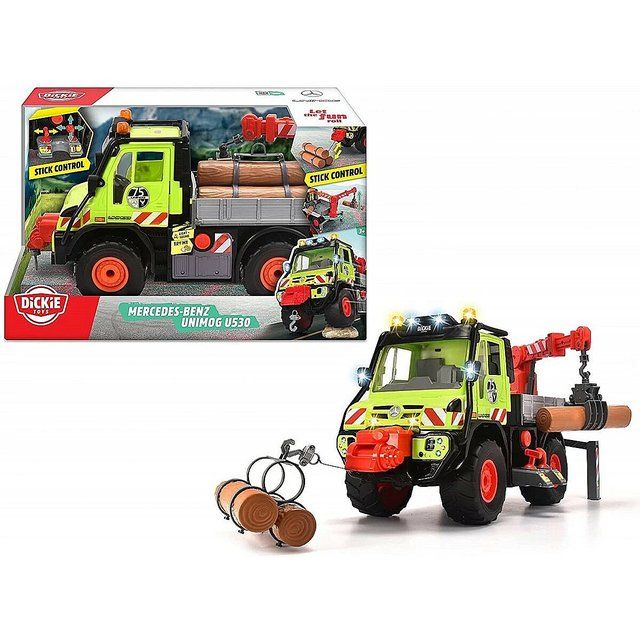 Sunkvežmis su garsais ir šviesomis Mercedez-Benz Unimog U530