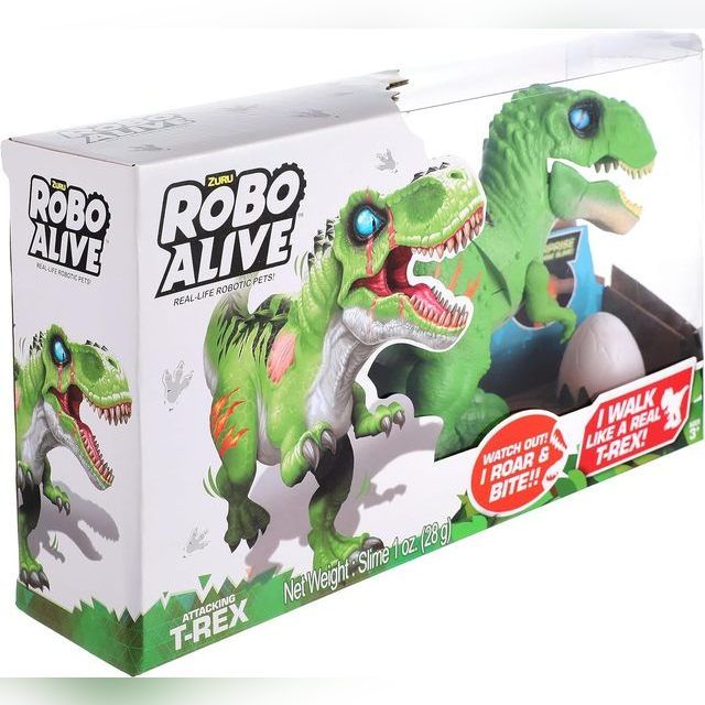 Robo Alive Attacking GREEN T-Rex