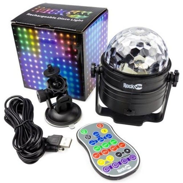 RockJam Rechargeable Wireless Party Lights 6Watt LED