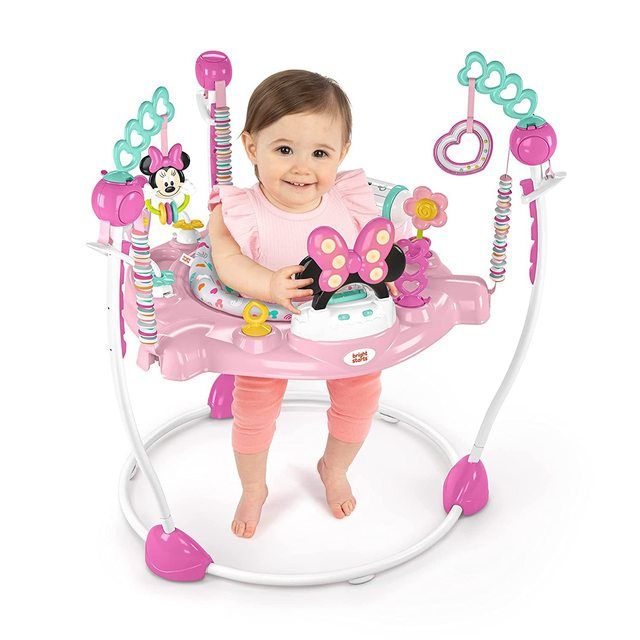 Šokliukas su veiklos centru Bright Starts Disney Minnie Mouse Forever Bestie