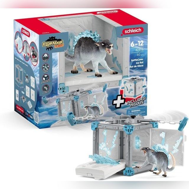 Schleich Eldrador Creatures BattleCave Ice Rat, toy figure 42676