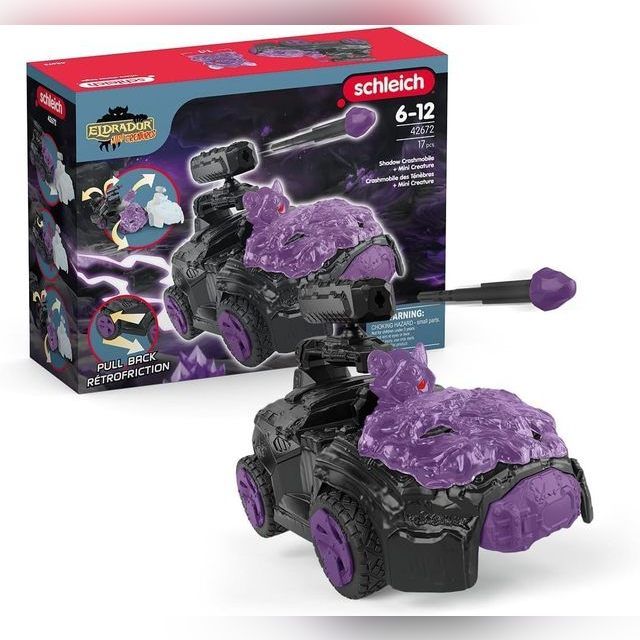 Schleich Eldrador Creatures Shadow Crashmobile su mini būtybe, žaislinė figūrėlė 42672