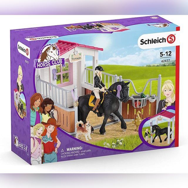 Schleich Horse Club 42437 Horse stall with Horse Club Tori & Princess