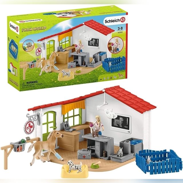 Schleich Vet Practice With Pets 42502