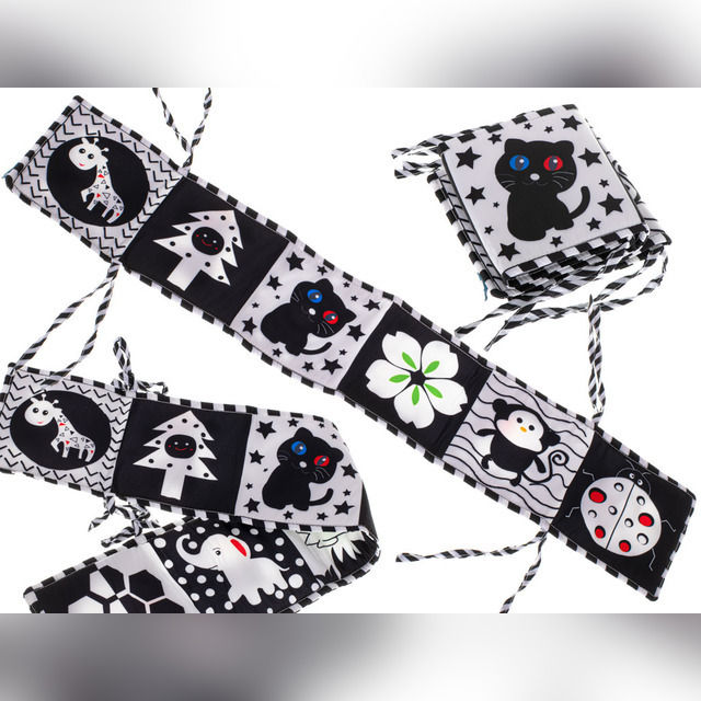 Sensory book for crib animals Ladybug