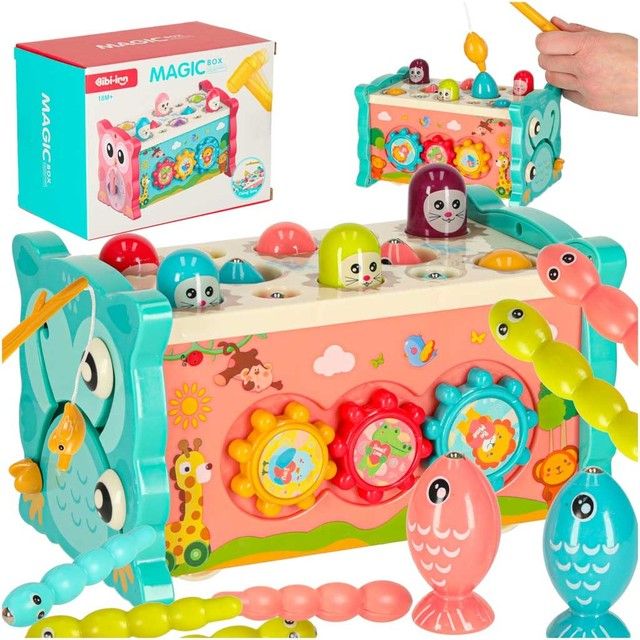 Sensory baby toy 8in1 Bibi-inn blue KX3597_1