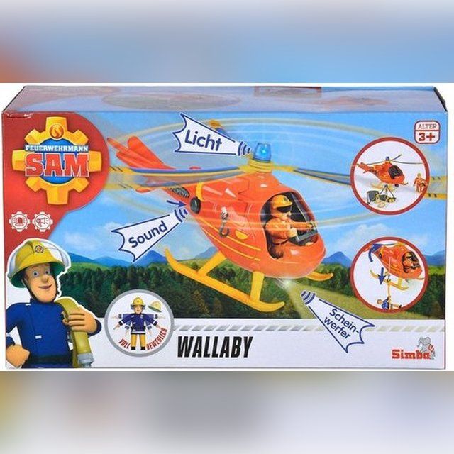 Simba Fireman Sam Helicopter Wallaby, toy vehicle