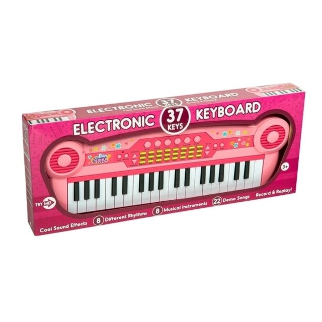 Pink 37 Key Electronic Keyboard