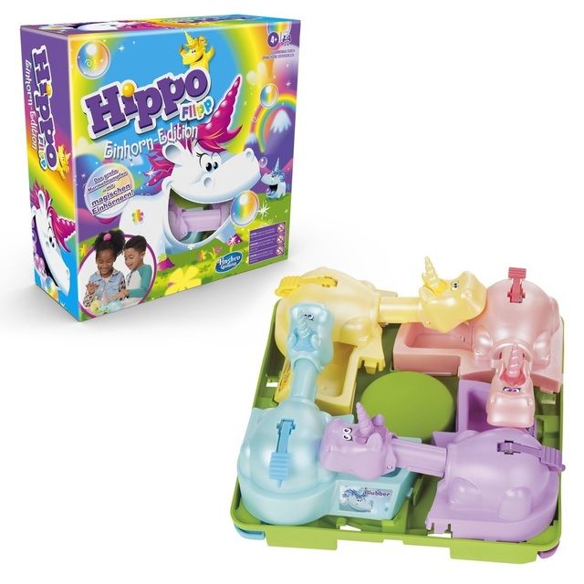 Stalo žaidimas Hasbro - Hippo Flipp Einhorn-Edition