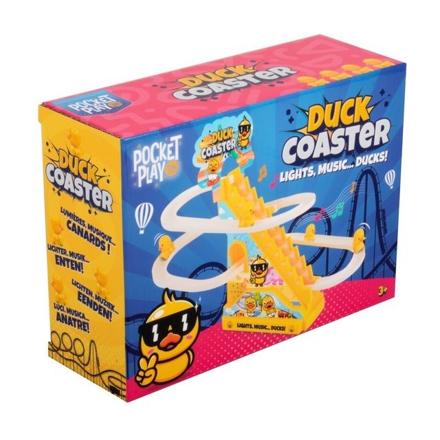 Stalo žaidimas Pocket Play Duck Rollercoaster