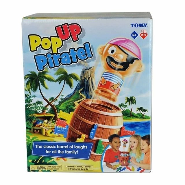 Stalo žaidimas TOMY Kinderspiel “Pop Up Pirate”