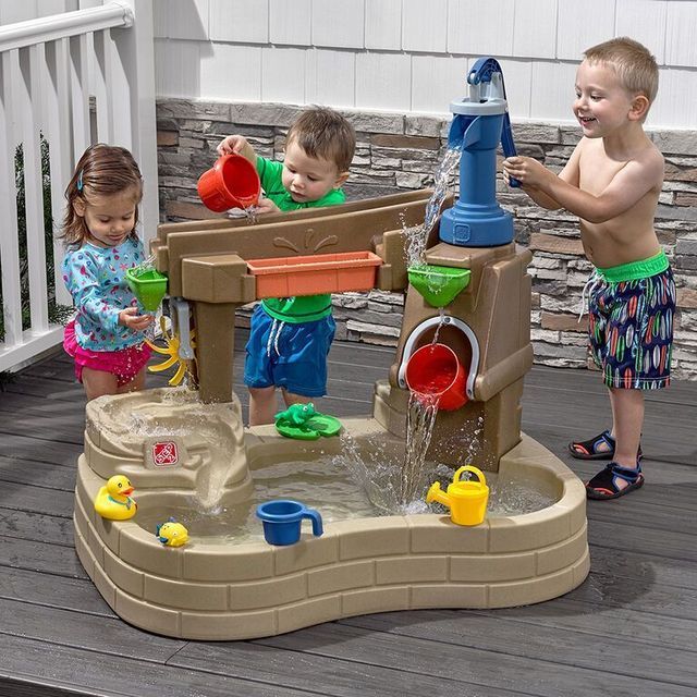 Vandens stalas Step2 Pump and Splash Discovery Pond - Brown