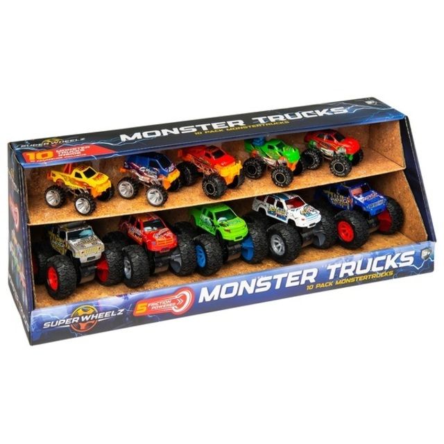 Super Wheelz Monster Trucks 10 vnt.