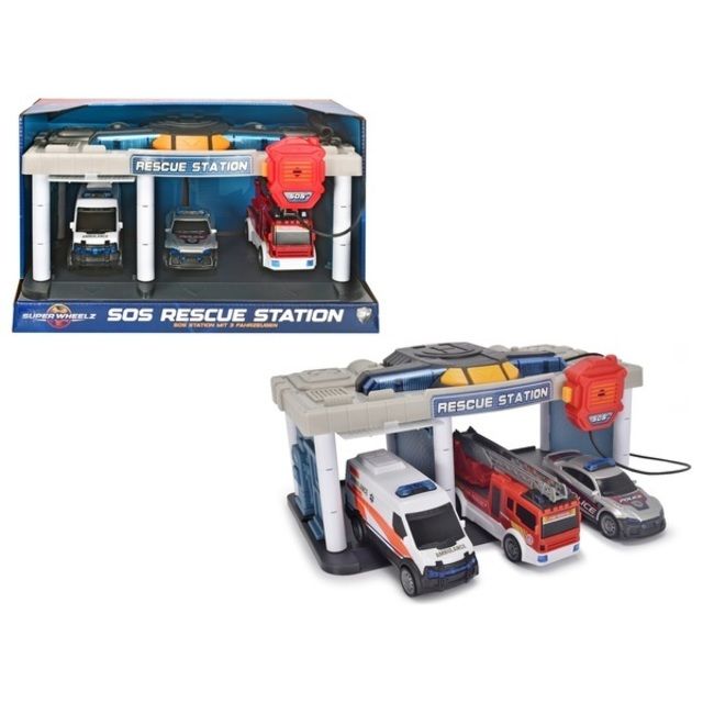 Super Wheelz SOS Rescue Station Playset
