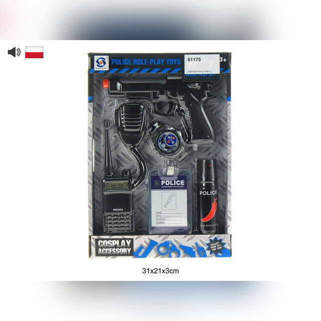 Swede Police Set Police Role Play Toys Set