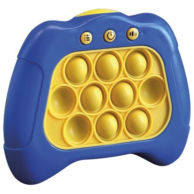 Toy Mania Quick Pops Electronic Push & Pop Fidget Game Assortment blue