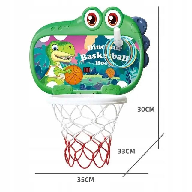 Children's basketball board with counter Dinosaur