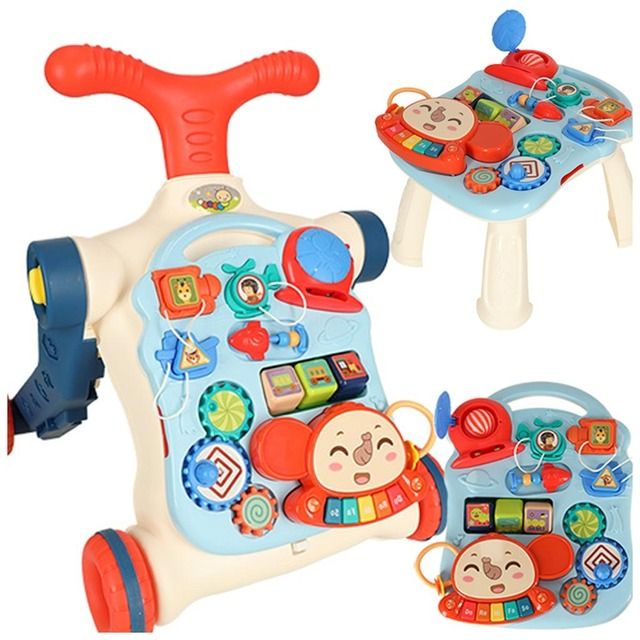 Children's interactive stroller, walker, table, pushchair KX4609
