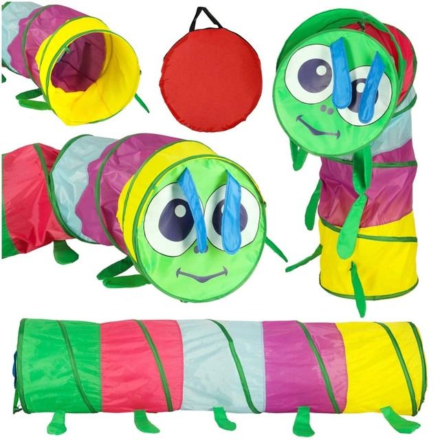 Kids Tunnel Tent Track - Large Foldable Crawler for Home and Garden Use KX3132