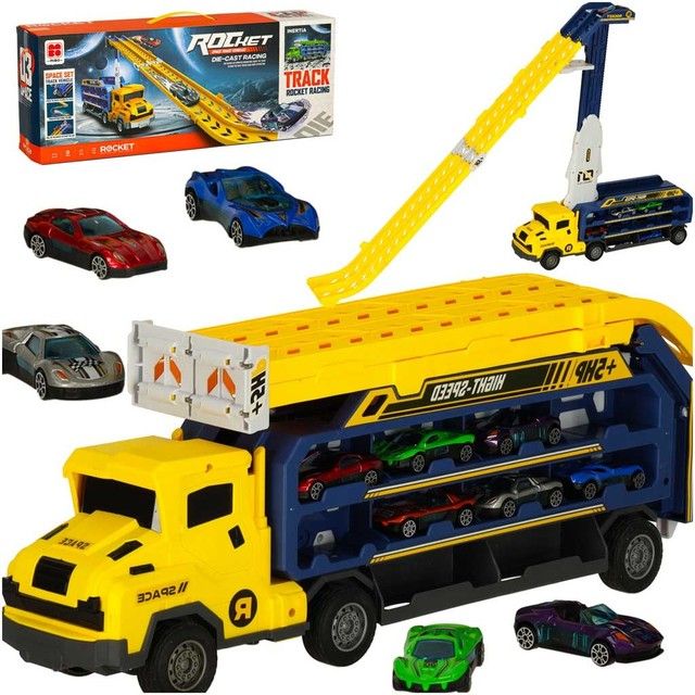 Kids Race Track and Transporter Truck KX3457