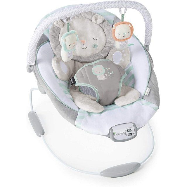 Ingenuity Bouncer Seat with Vibration and Melodies- Landry the Lion