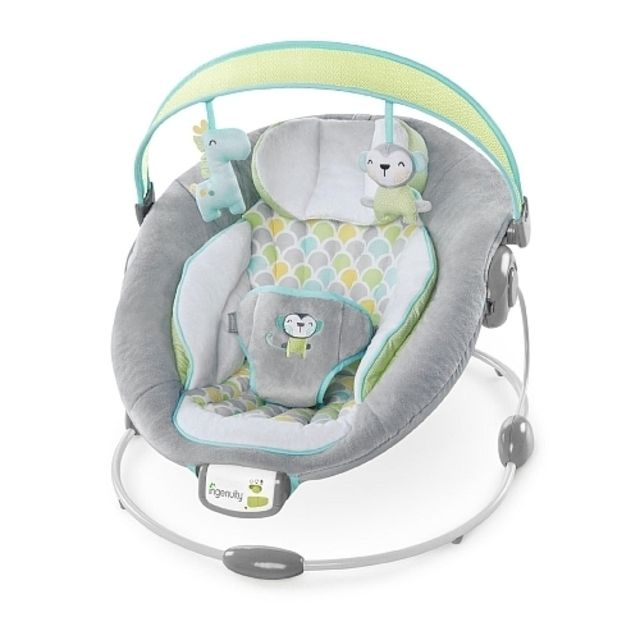 Vibro gultukas Ingenuity Soothe n Delight Bouncer - Savvy Safari