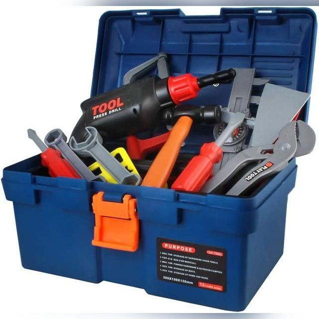 Žaislinė įrankių dėžė Tegole Deluxe Tool Set
