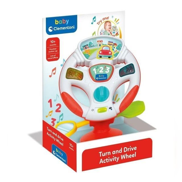 Toy steering wheel Clementoni Baby Turn and Drive Activity Wheel