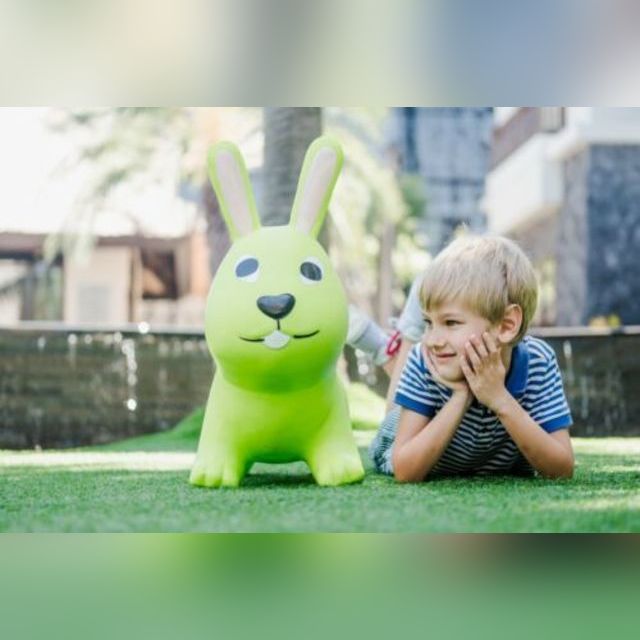 Toy bunny for jumping My first Jumpy green