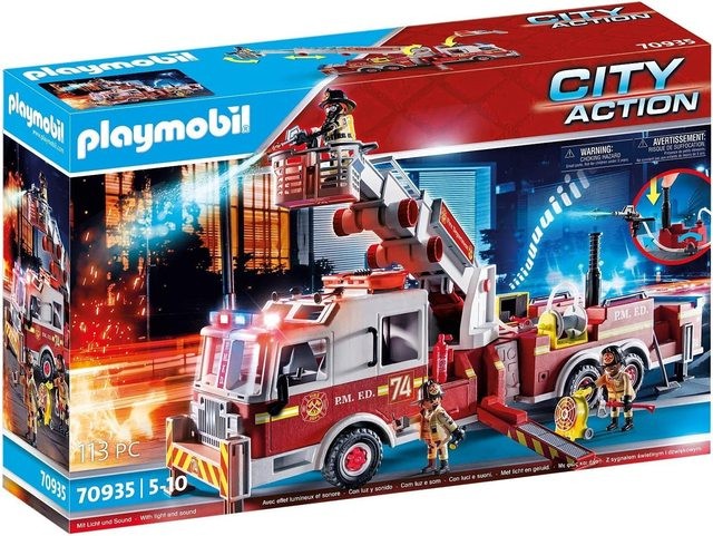 70935 PLAYMOBIL, Gelbėjimo mašinos: gaisrinė mašina su kopėčiomis