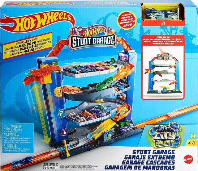 Automobilių stovėjimo aikštelė Hot Wheels City Stunt Garage