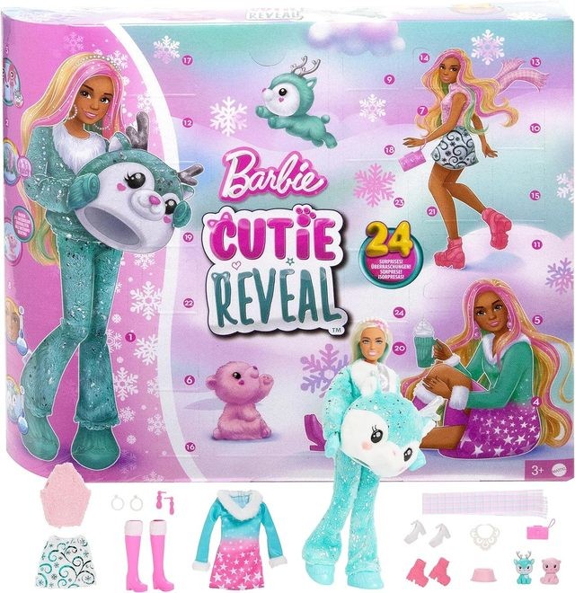 Barbės „Cutie Reveal“ advento kalendorius HJX76