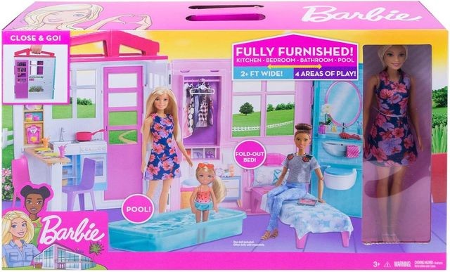 Barbie – Lėlės namas su lėle Barbie, GWY84