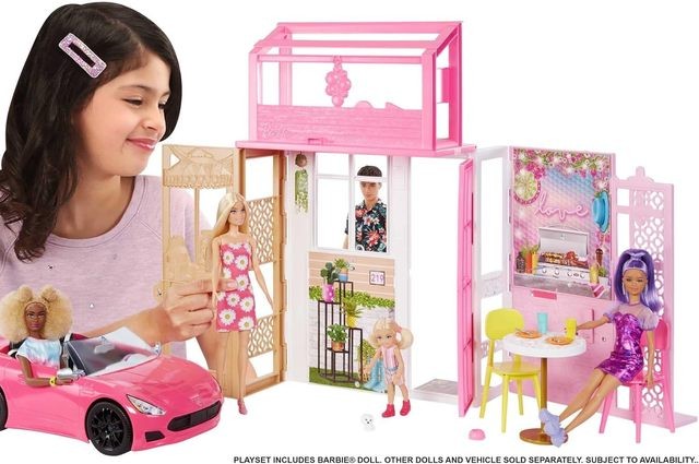 Barbie namas Mattel Barbie House with doll HHY40