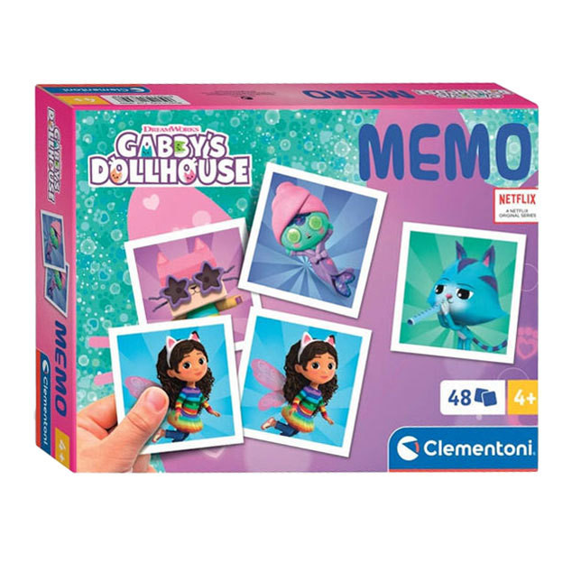 CLEMENTONI GAMES atminties žaidimas Gabby's Dollhouse Memo