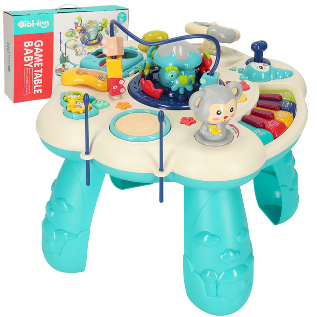 Edukacinis staliukas su pianinu mėlynas KX3601_1