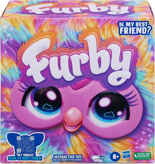 Furby Interactive Tie Dye Plush Toy (Vokiška versija)