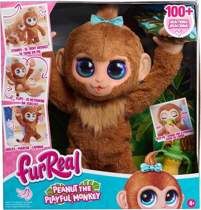 FURREAL Interaktyvus žaislas PEANUT THE PLAYFUL MONKEY