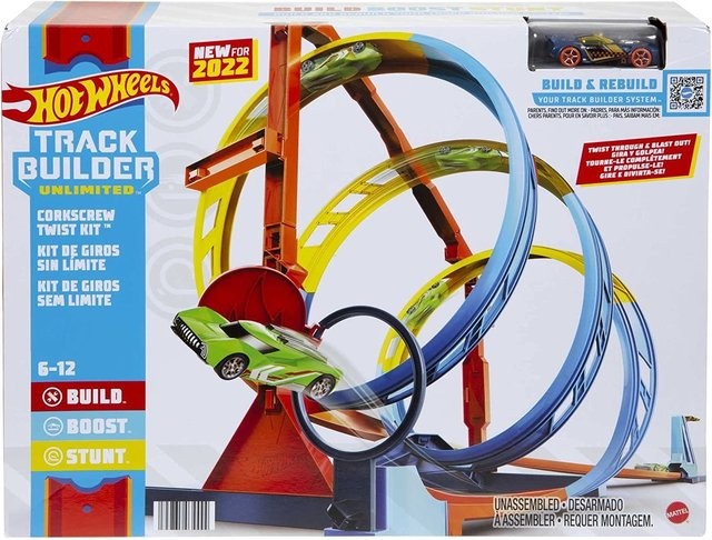 HOT WHEELS rinkinys Kilpos, Corkscrew HDX79
