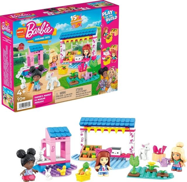 Constructor MEGA Barbie Farmers market Building Set 90 parts