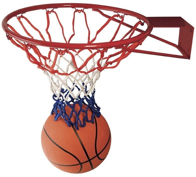 Krepšinio lankas su kamuoliu