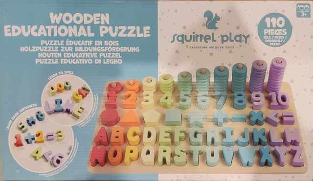 squirrel play wooden educational puzzle 110