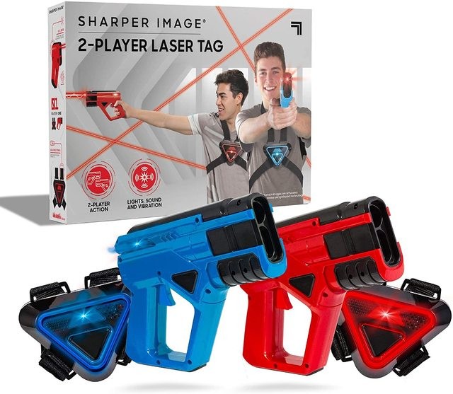 Laser Toys Sharper Image Two-Player Toy Laser Tag Gun & Vest Armor