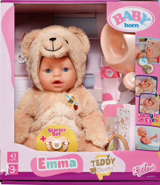 BABY born Emma Bear Style Doll 43cm