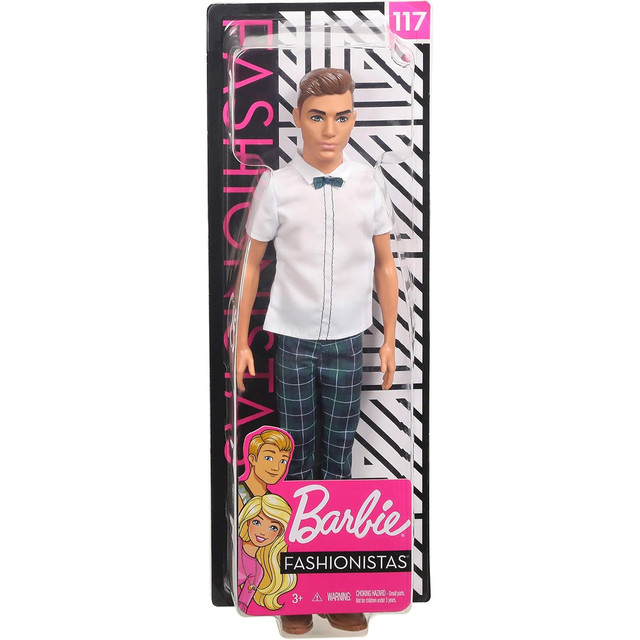 Lėlė Barbie Fashionistas Ken Shirt with bow tie